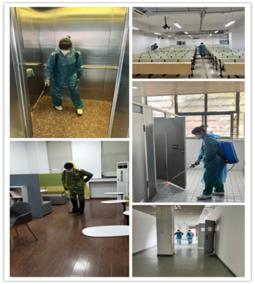 暖心护航，安心备考——校园消毒服务助力考研学子最后一公里